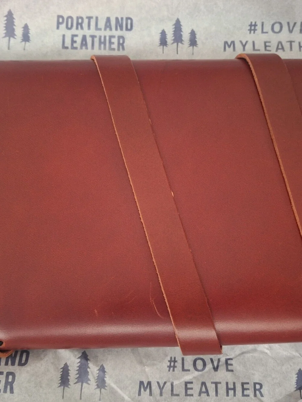 Handcrafted Red Leather Wrap Journal - Men Bags